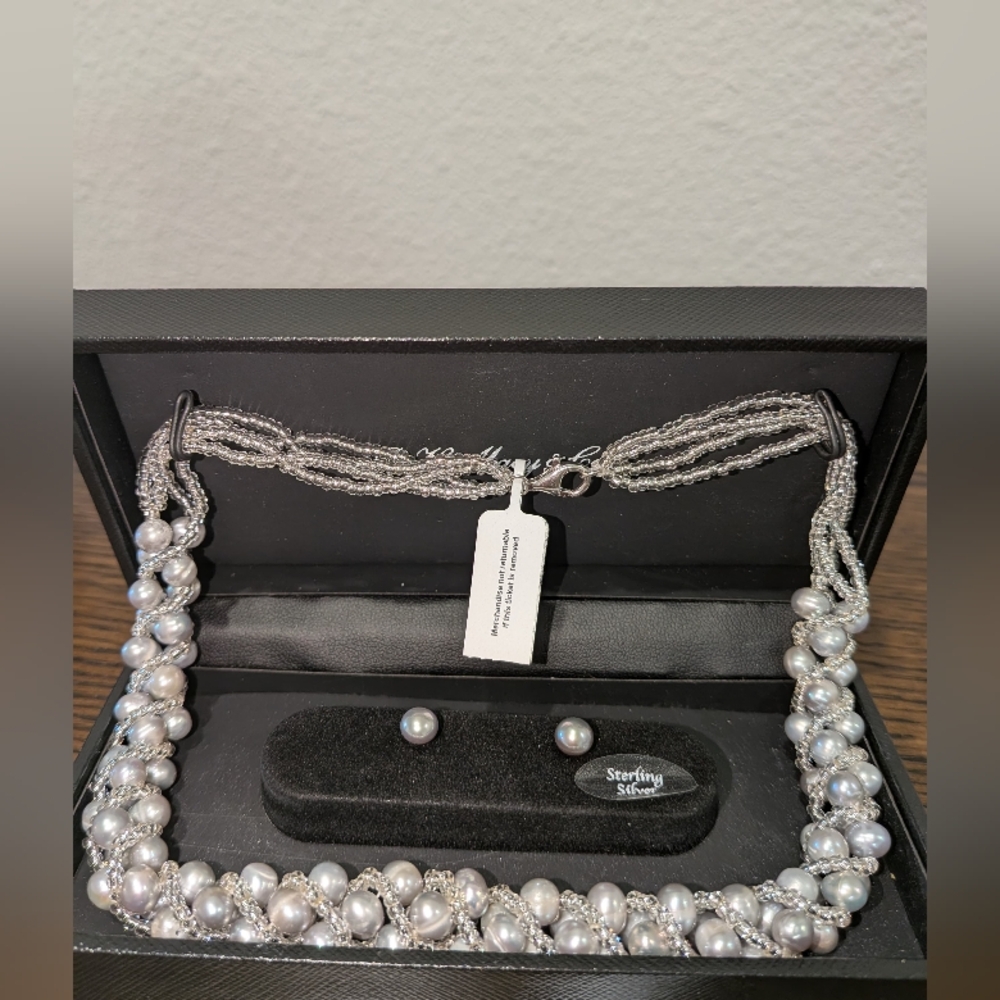 Macy's Women's Cultured Fresh Water Pearl Oven Necklece